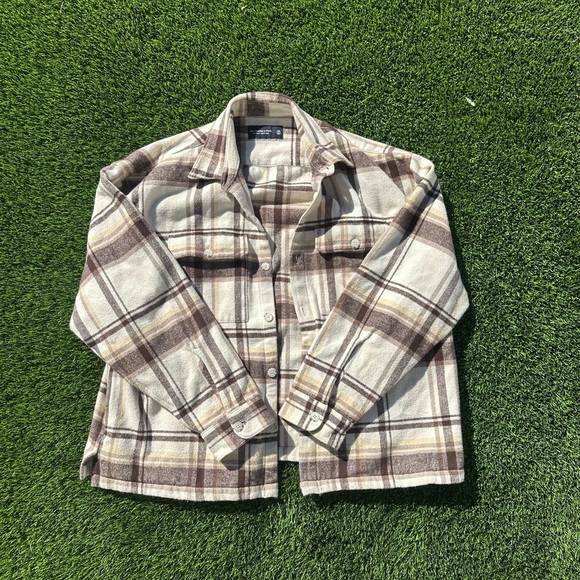 - Plaid Abercrombie Jacket/Coat - Picture 1 of 3